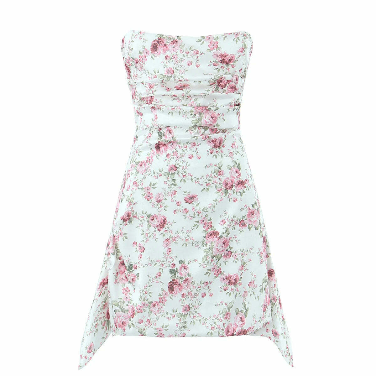 Whisper Weave Satin Silhouette Dress - Y2K Fashion Statement for Women's Coquette Aesthetic