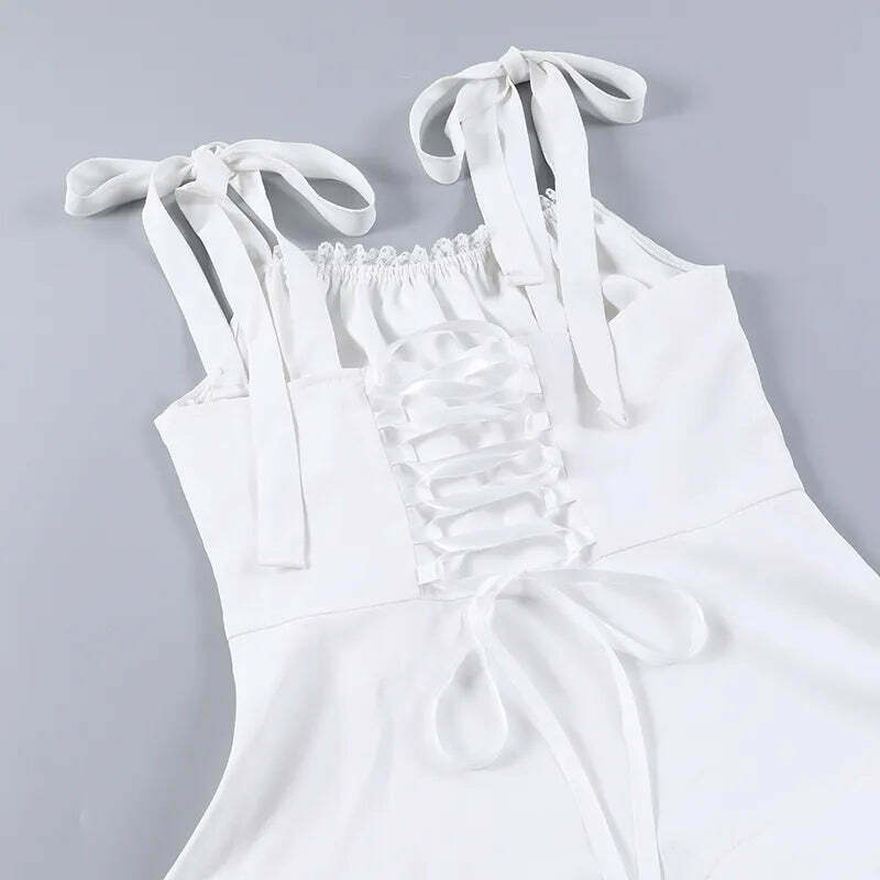 Whispering Winds Mini Wrap Charm Dress - Y2K Fashion with Coquette Aesthetic