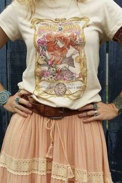 Wild Child Angel Duty Tee: Y2K Fashion Aesthetic Tops for Women - Coquette & Grunge Style