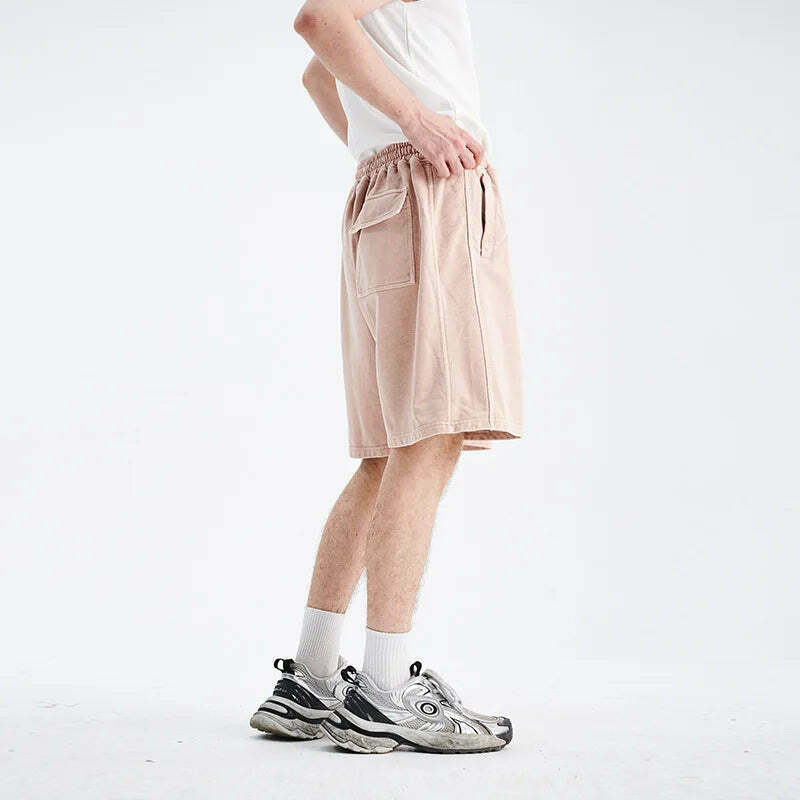 Y2K Acid Wash Jogger Shorts: Coquette Aesthetic Grunge Style Cargo Skirt Fashion