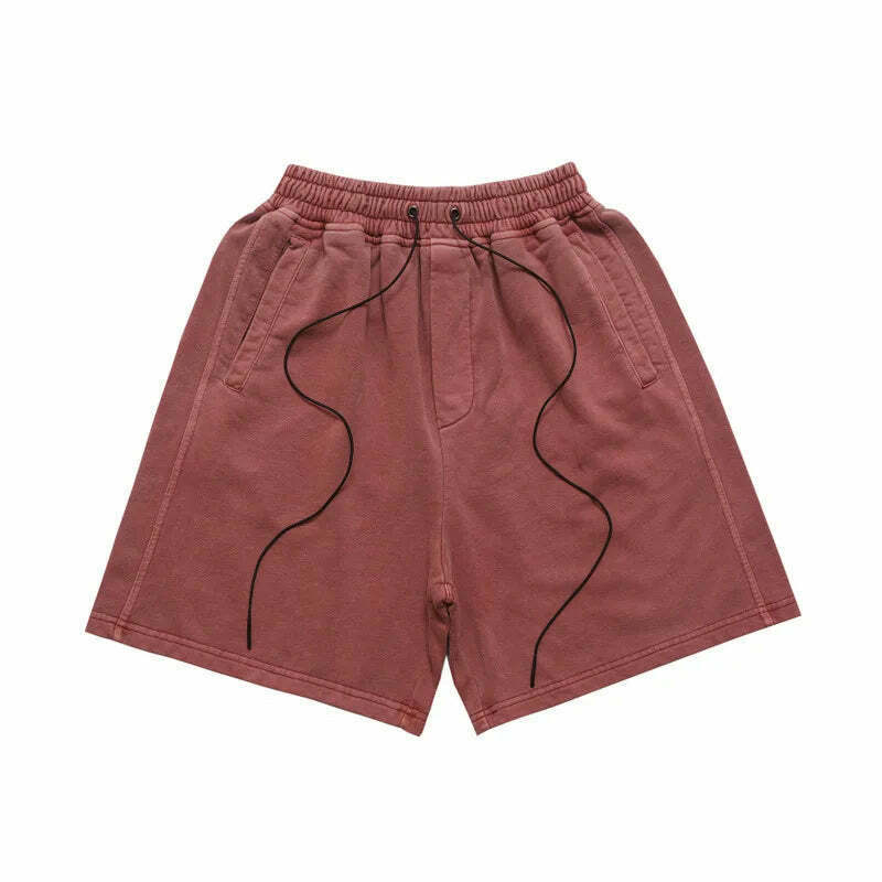 Y2K Acid Wash Jogger Shorts: Coquette Aesthetic Grunge Style Cargo Skirt Fashion
