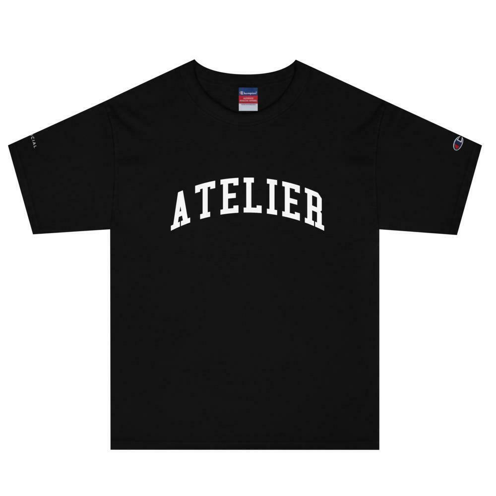 Y2K Aesthetic 'Atelier' Varsity Arc T-Shirt by AFFICIAL x CHAMPION