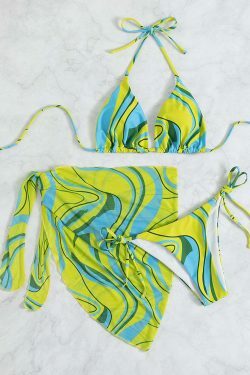 Y2K Aesthetic Backless Beach Bikini Set - Coquette Style for Women