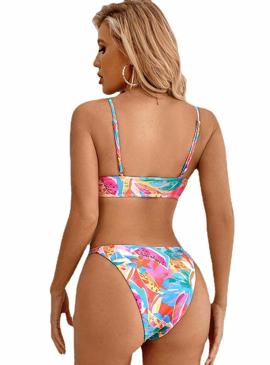 Y2K Aesthetic Backless Bikini: Coquette Style, Grunge Fashion, Cute Tops, Pastel Goth