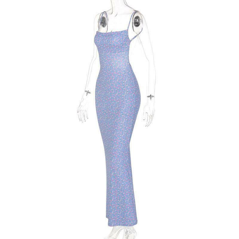 Y2K Aesthetic Backless Bodycon Dress for Women - Coquette Style Grunge Outfit with Pastel Goth Vibes