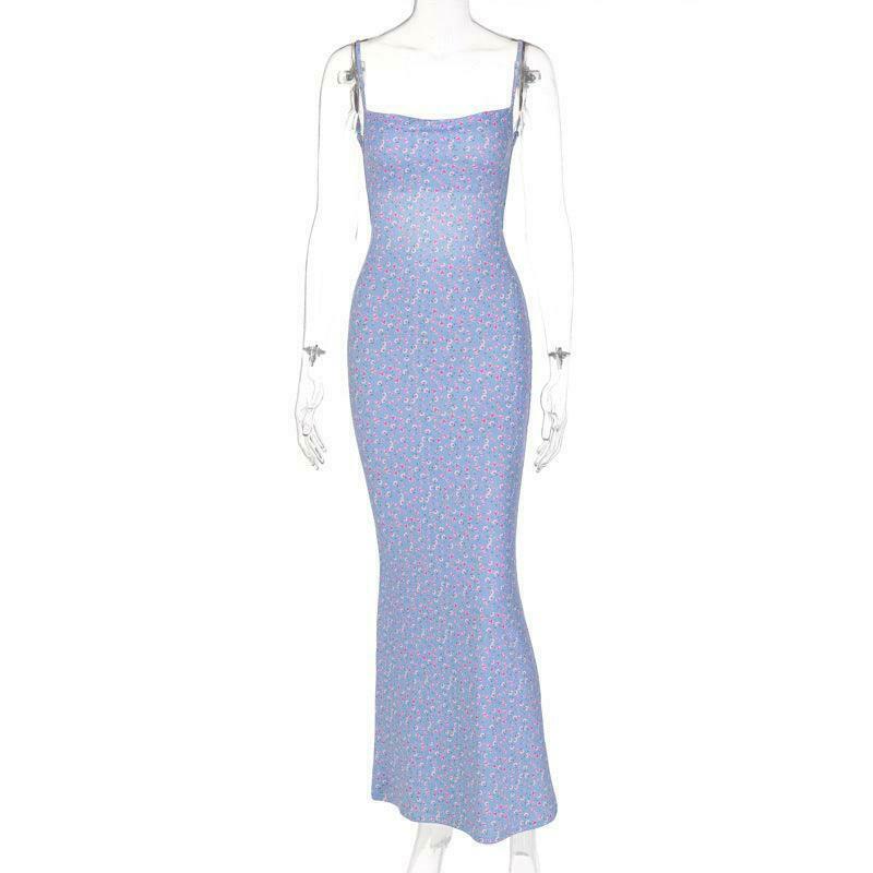 Y2K Aesthetic Backless Bodycon Dress for Women - Coquette Style Grunge Outfit with Pastel Goth Vibes