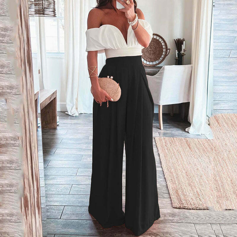 Y2K Aesthetic Backless Top & Wide-Leg Pants Suit for Niche Women Fashion