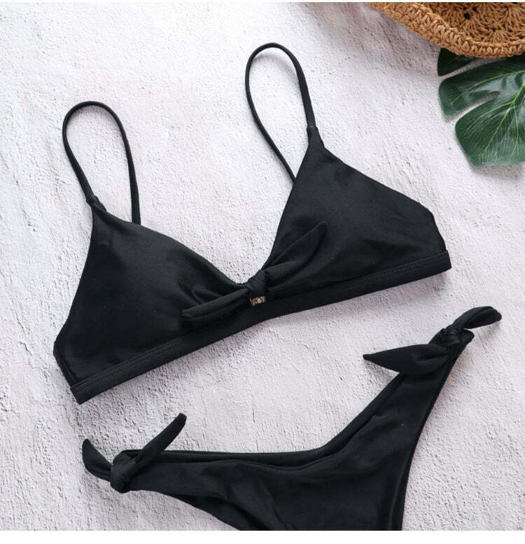Y2K Aesthetic Bandage Bikini - Coquette Grunge Fashion - Cute Tops & Cargo