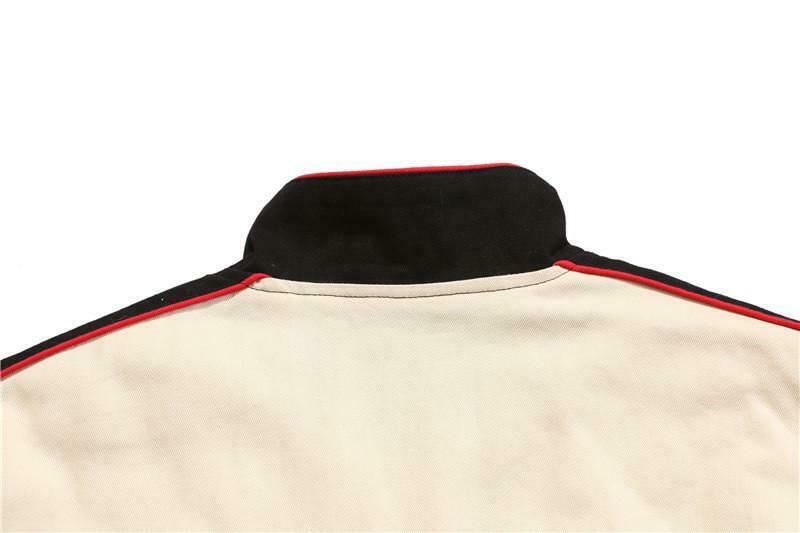 Y2K Aesthetic Black AIR Racing Jacket for Niche Women Fashion