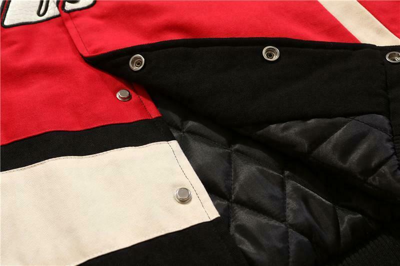 Y2K Aesthetic Black AIR Racing Jacket for Niche Women Fashion
