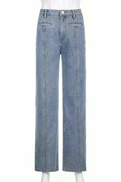 Y2K Aesthetic Black Star Patchwork Jeans - Coquette Style Grunge Fashion Women's Clothing