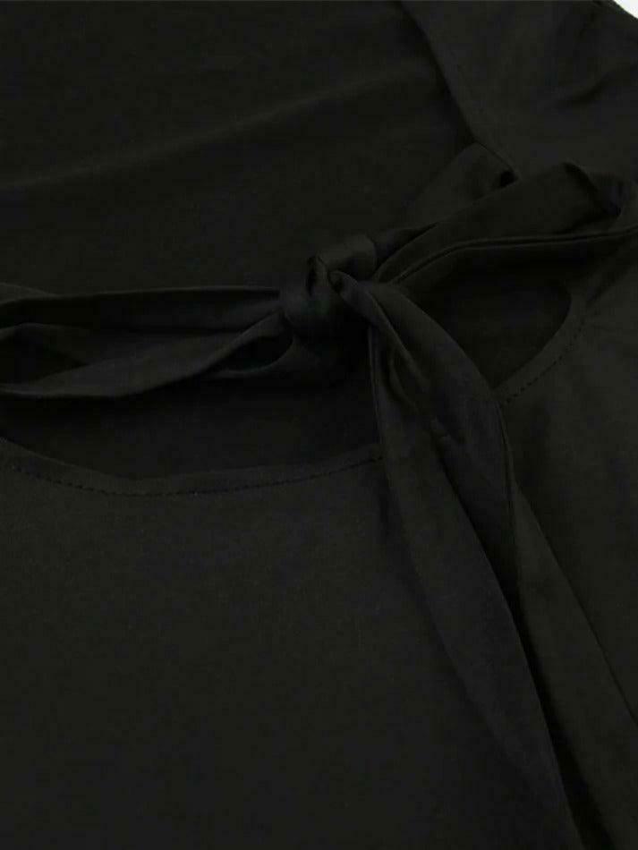 Y2K Aesthetic Black Tank Top: Coquette Grunge Fashion & Cute Tops