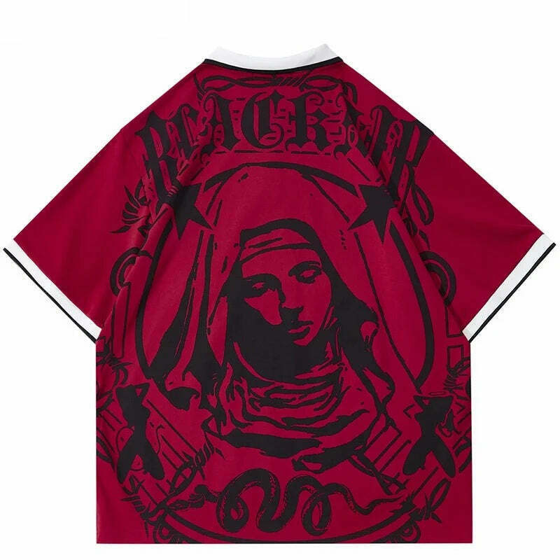 Y2K Aesthetic Blackair Sports Jersey for Niche Women Fashion