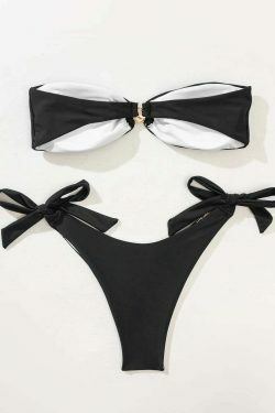 Y2K Aesthetic Blue Diamond Bikini - Coquette Grunge Fashion