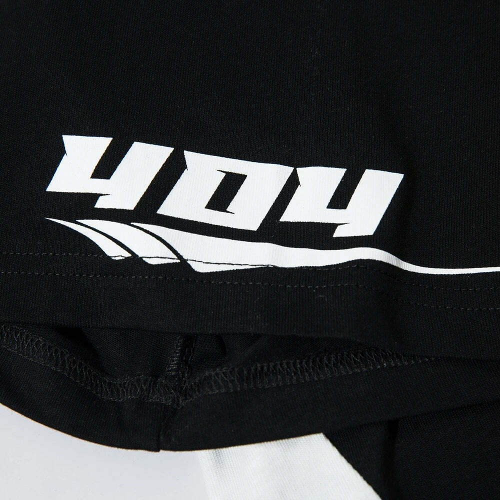 Y2K Aesthetic BOREFEND Sports Jersey with Collar - Vintage-inspired Grunge Style Women's Top