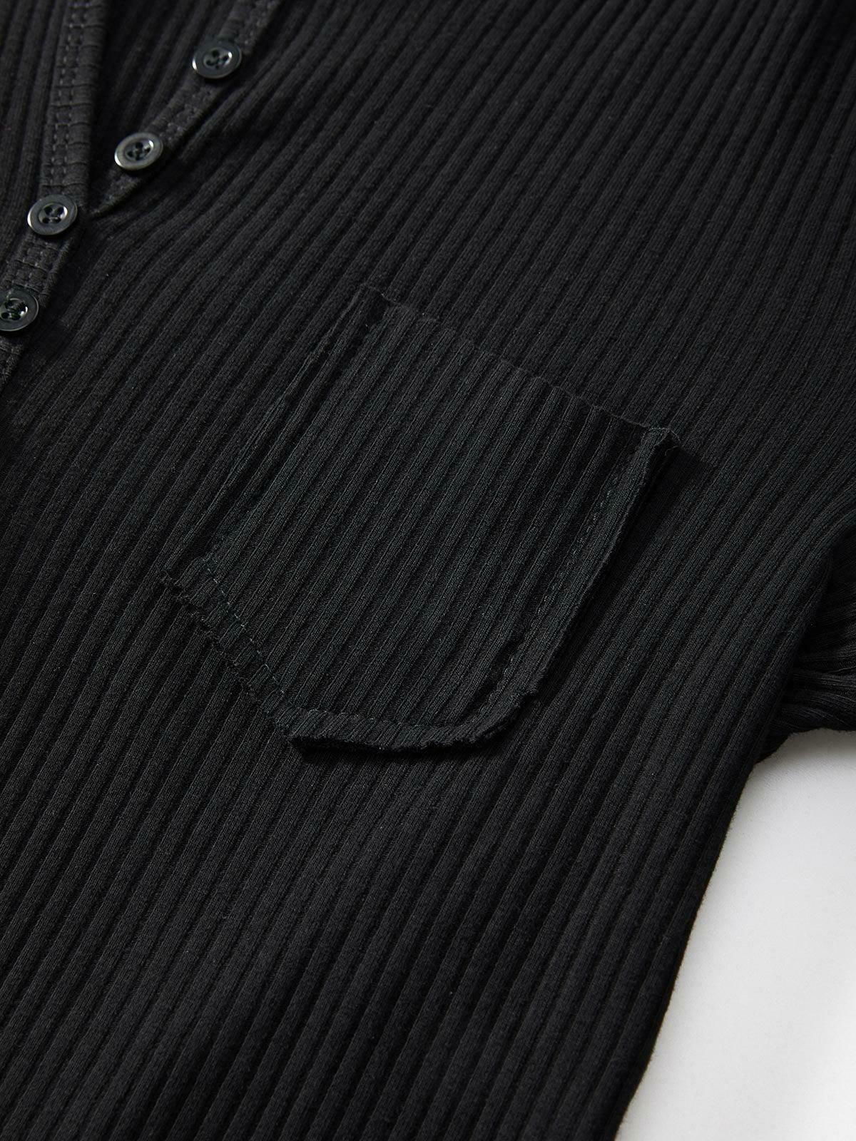 Y2K Aesthetic Button Front Crop Knit Top for Women - Coquette & Grunge Style Fashion