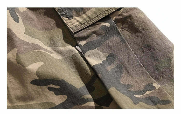 Y2K Aesthetic Camo Cargo Pants: Coquette Style Grunge Fashion for Women