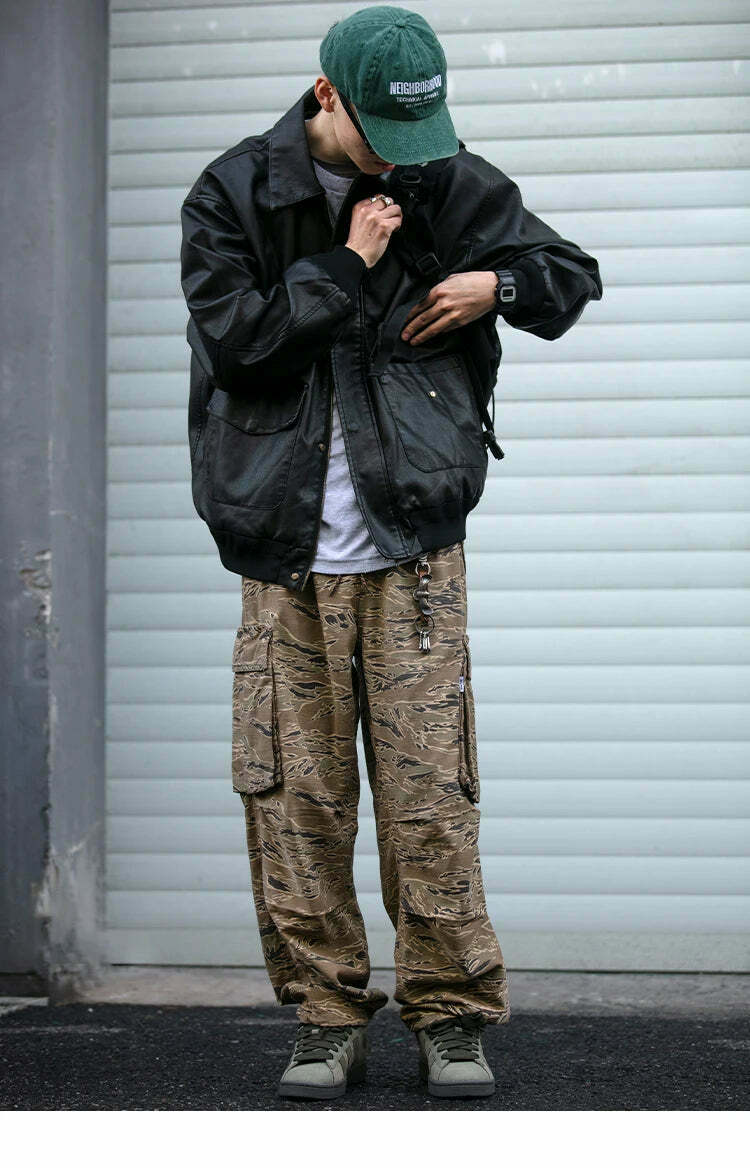 Y2K Aesthetic Camo Cargo Pants: Coquette Style Grunge Fashion for Women