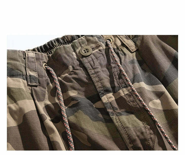 Y2K Aesthetic Camo Cargo Pants: Coquette Style Grunge Fashion for Women