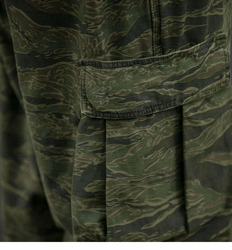 Y2K Aesthetic Camo Cargo Pants: Coquette Style Grunge Fashion for Women