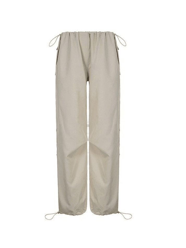 Y2K Aesthetic Cargo Pants for Women - Coquette Grunge Pastel Goth Style