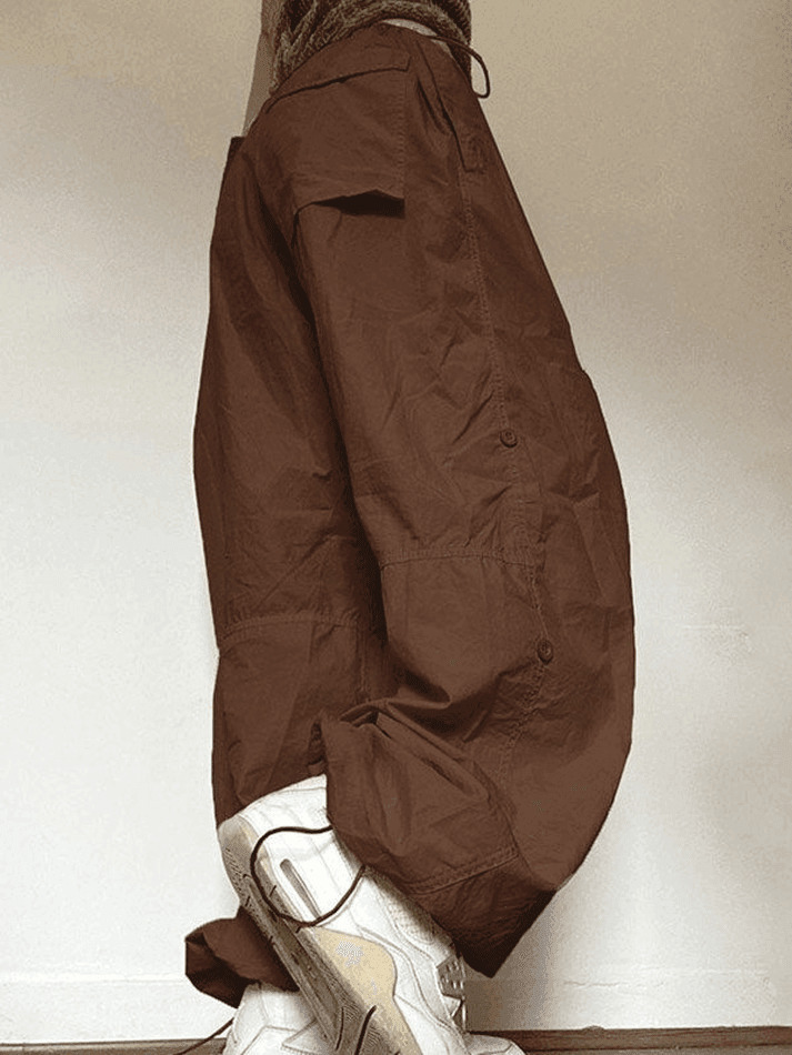 Y2K Aesthetic Cargo Pants for Women - Coquette Grunge Pastel Goth Style