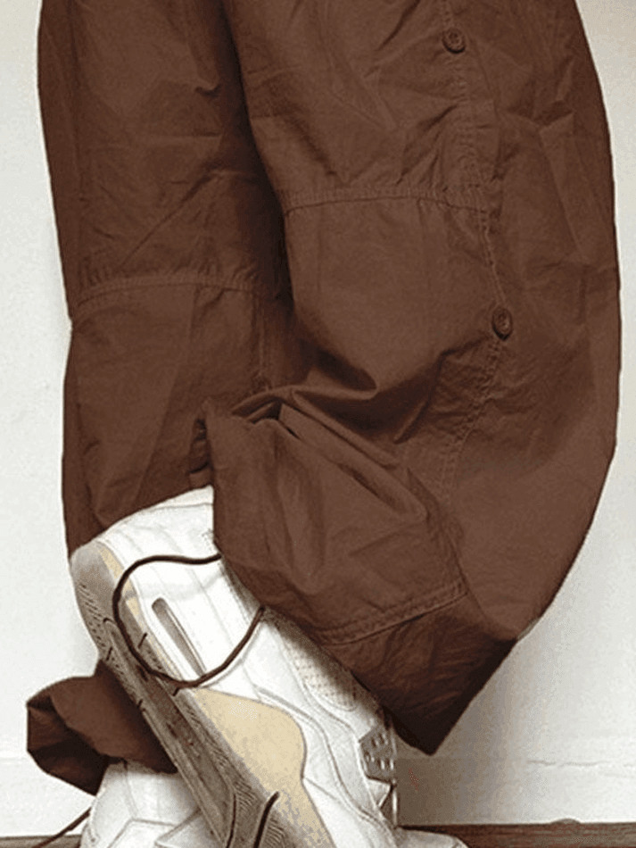Y2K Aesthetic Cargo Pants for Women - Coquette Grunge Pastel Goth Style