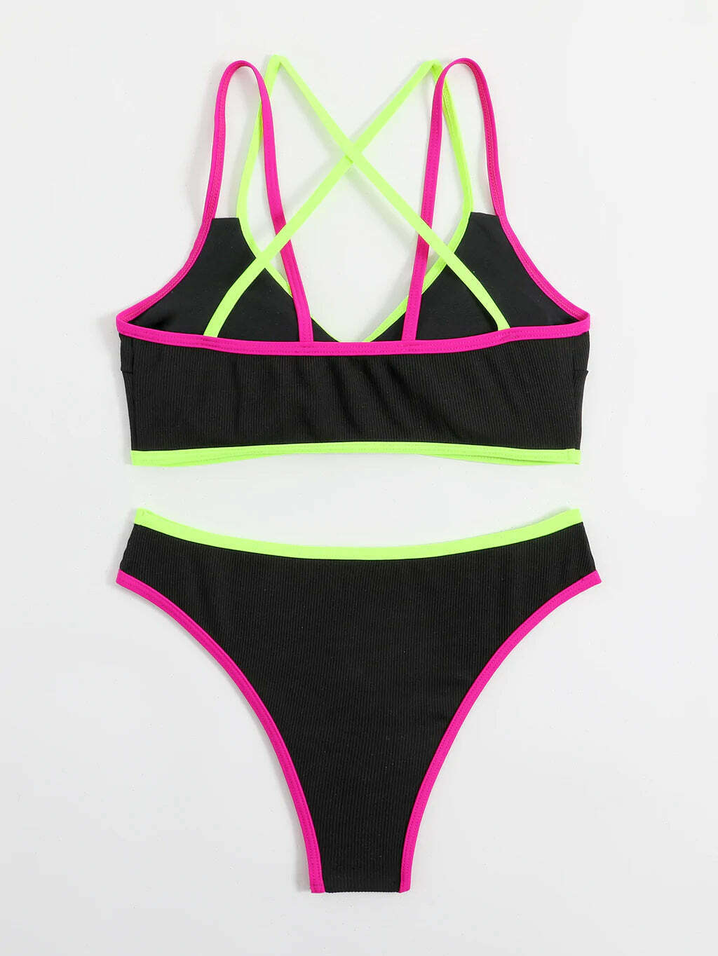Y2K Aesthetic Cargo Skirt & Cute Crop Top Set - Coquette Style Swimsuit for Women