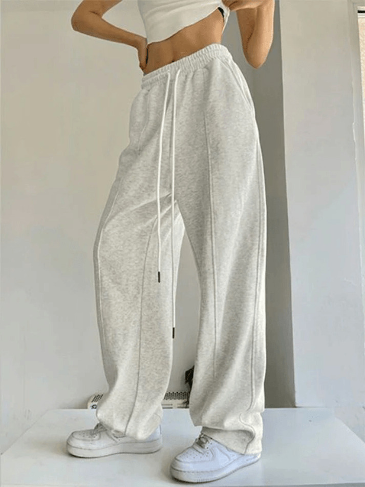 Y2K Aesthetic Cargo Skirt - Coquette Style Grunge Outfit with Street Solid Color Sweatpants