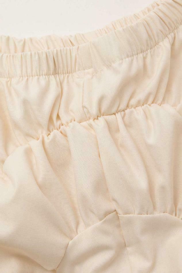 Y2K Aesthetic Cargo Skirt - Coquette Style Grunge Outfits with Solid Ruched Straight Leg Pants