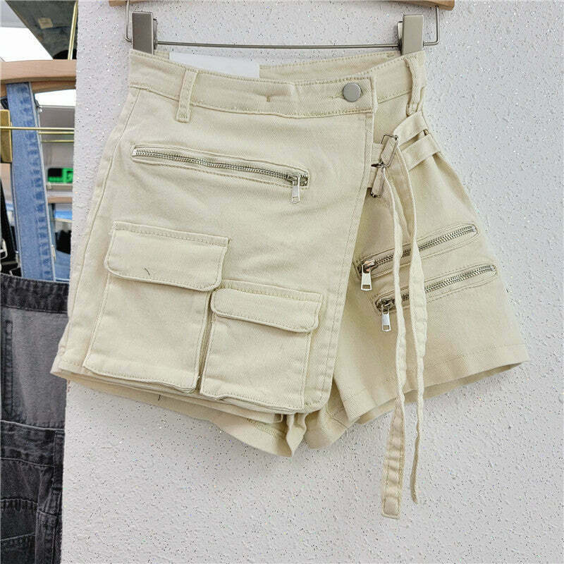 Y2K Aesthetic Cargo Skirt: Coquette Grunge with Pastel Goth & Old Money Elegance