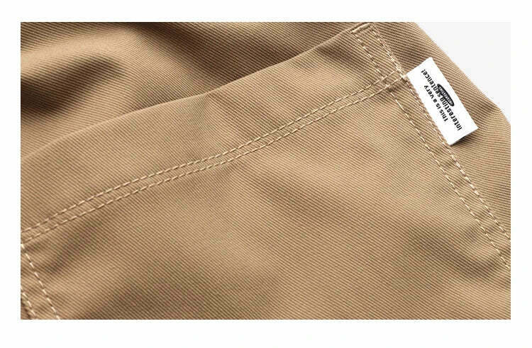 Y2K Aesthetic Cargo Skirt: Coquette Style Grunge Fashion for Women - Straight Leg Twill Cargo Pants