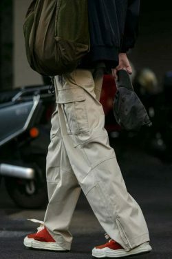 Y2K Aesthetic Cargo Skirt: Coquette Style Grunge Fashion for Women - Straight Leg Twill Cargo Pants