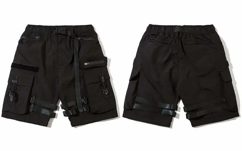 Y2K Aesthetic Cargo Skirt: Coquette Style Grunge Fashion for Women - Tactical Utility Cargo Shorts