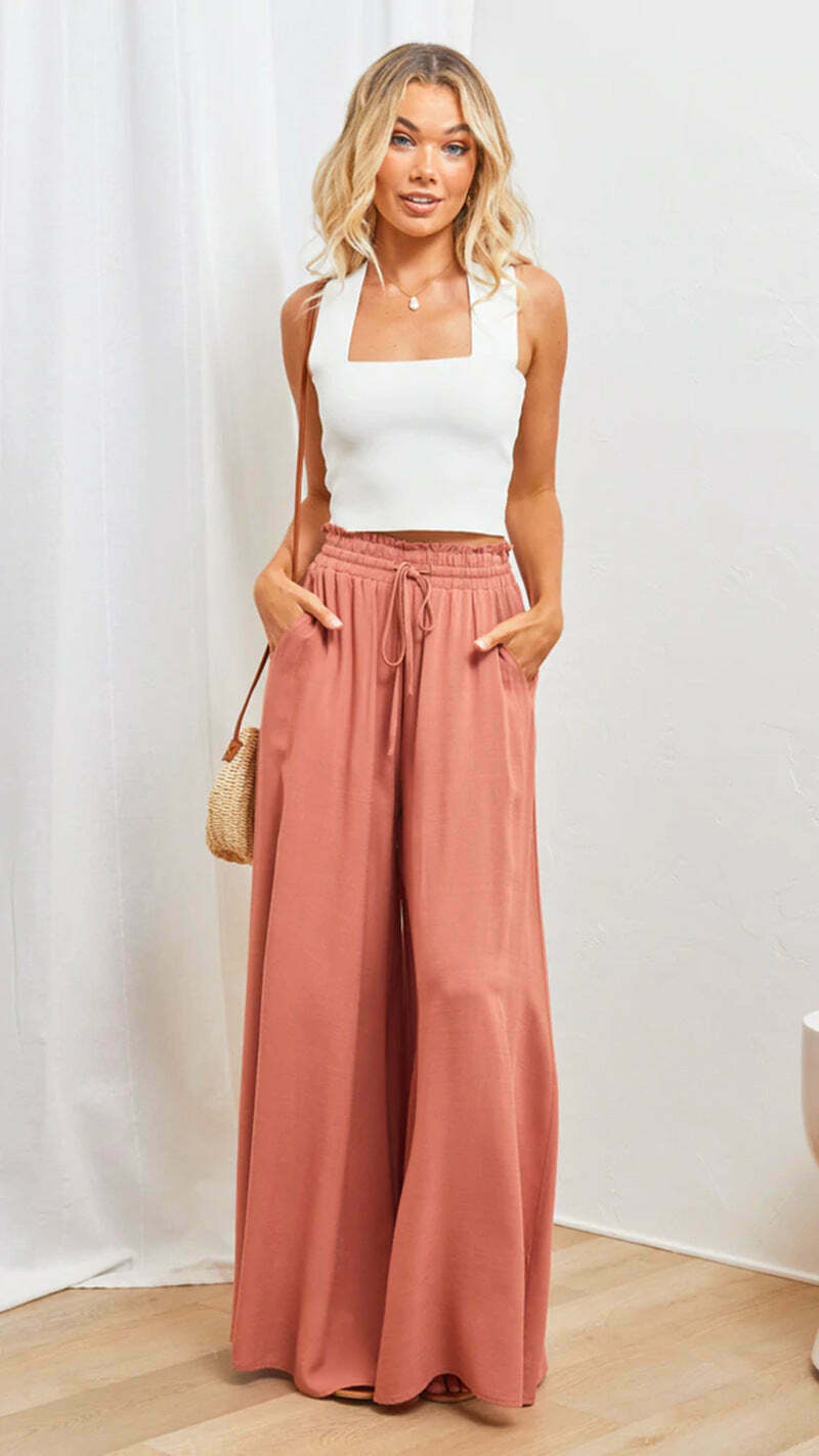 Y2K Aesthetic Cargo Skirt: Coquette Style Grunge Fashion with Casual Wide-Leg Loose Fit