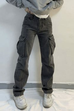 Y2K Aesthetic Cargo Skirt: Coquette Style Grunge Fashion with Pastel Goth Vibes