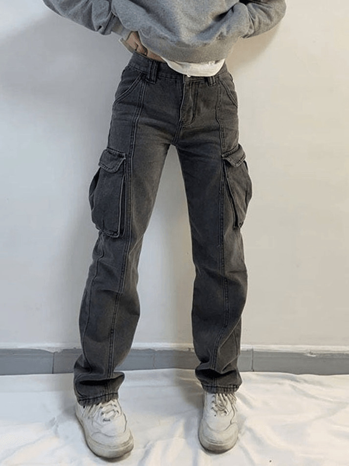Y2K Aesthetic Cargo Skirt: Coquette Style Grunge Fashion with Pastel Goth Vibes