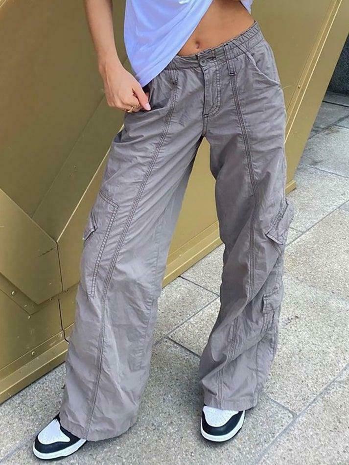 Y2K Aesthetic Cargo Skirt: Coquette Style Grunge Fashion with Pastel Goth Vibes