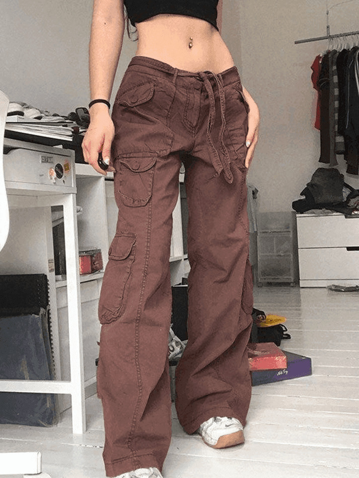 Y2K Aesthetic Cargo Skirt: Coquette Style Grunge Fashion with Pastel Goth Vibes