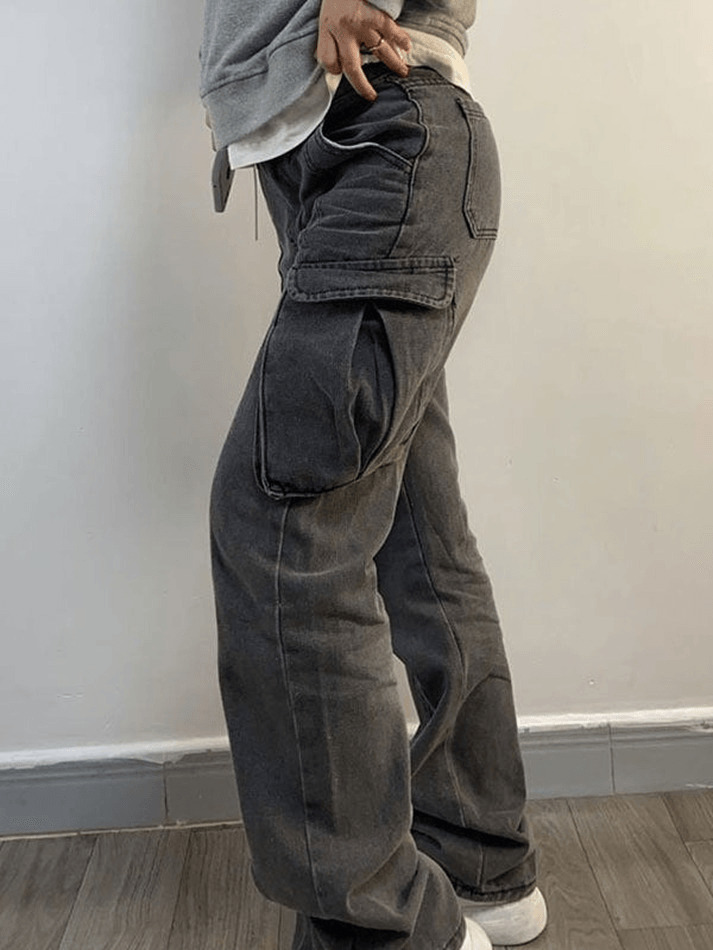 Y2K Aesthetic Cargo Skirt: Coquette Style Grunge Fashion with Pastel Goth Vibes