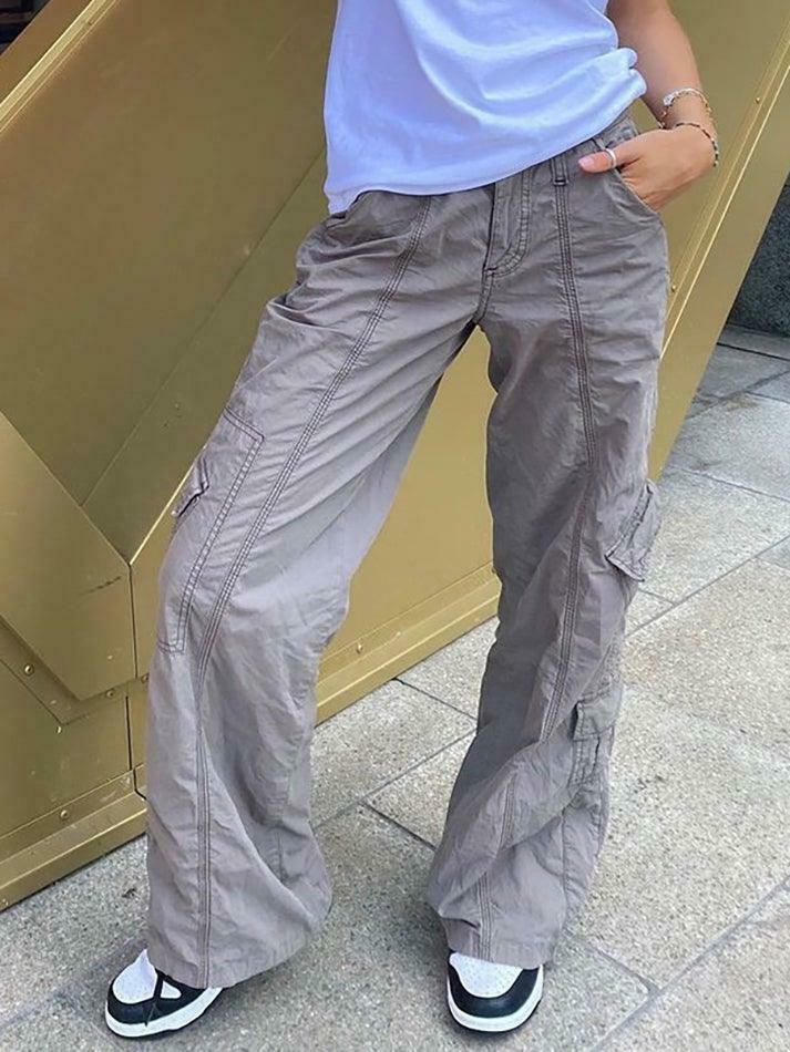Y2K Aesthetic Cargo Skirt: Coquette Style Grunge Fashion with Pastel Goth Vibes