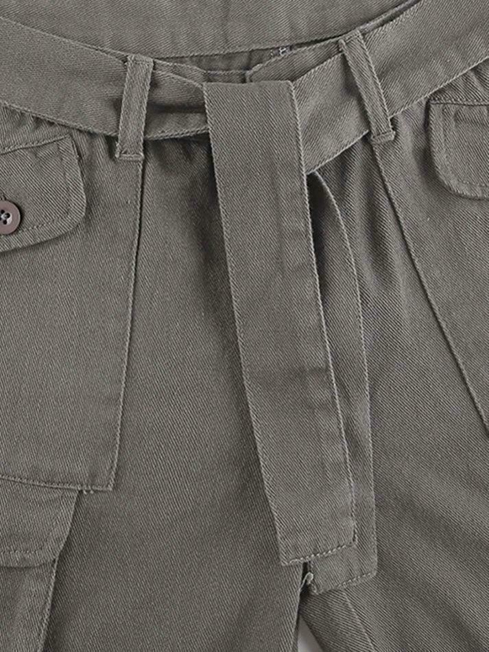 Y2K Aesthetic Cargo Skirt: Coquette Style Grunge Fashion with Pastel Goth Vibes