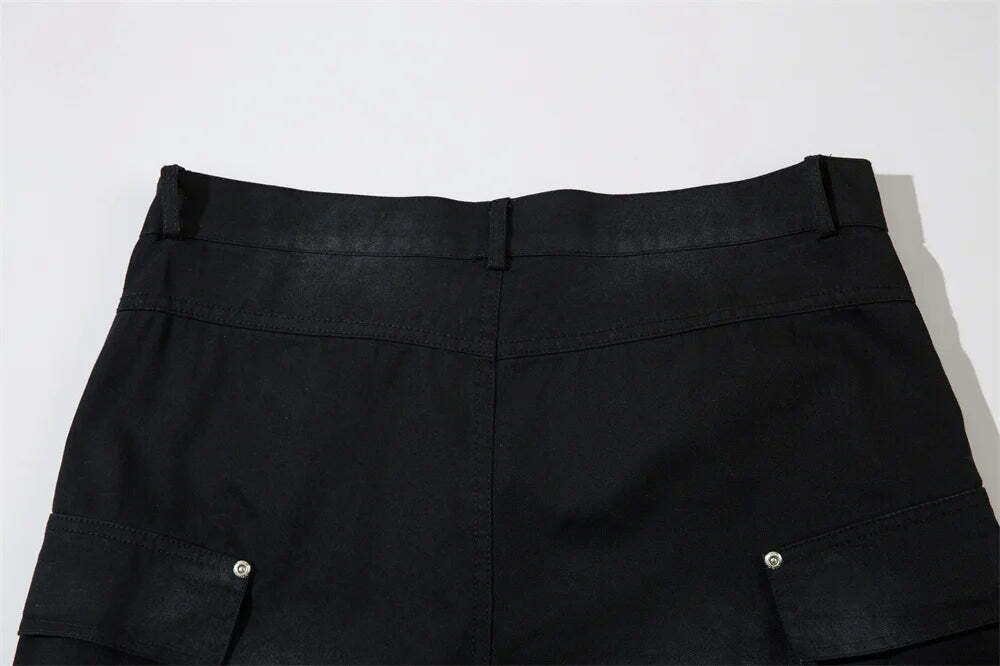 Y2K Aesthetic Cargo Skirt: Coquette Style Grunge Fashion with Pastel Goth Vibes