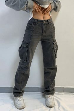 Y2K Aesthetic Cargo Skirt: Coquette Style Grunge Fashion with Pastel Goth Vibes