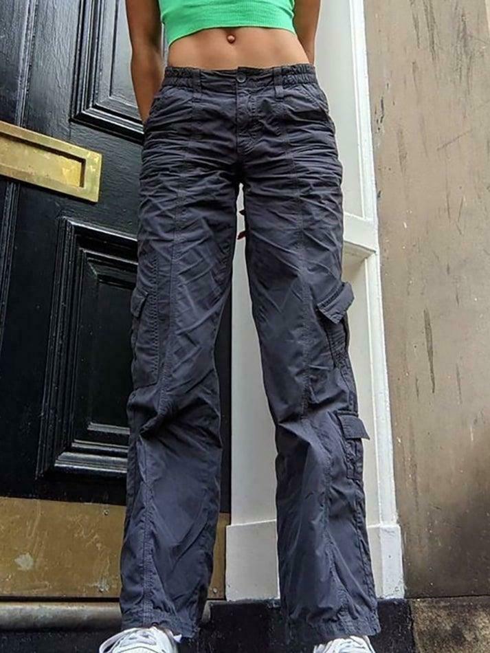 Y2K Aesthetic Cargo Skirt: Coquette Style Grunge Fashion with Pastel Goth Vibes