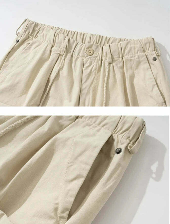 Y2K Aesthetic Cargo Skirt: Coquette Style Grunge Fashion with Relaxed Drawstring