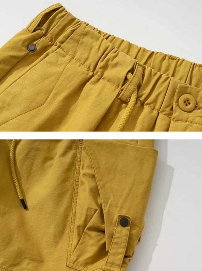 Y2K Aesthetic Cargo Skirt: Coquette Style Grunge Fashion with Relaxed Drawstring