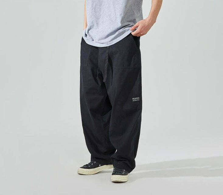 Y2K Aesthetic Cargo Skirt: Coquette Style Grunge Outfit with Loose Fit Skater Pants