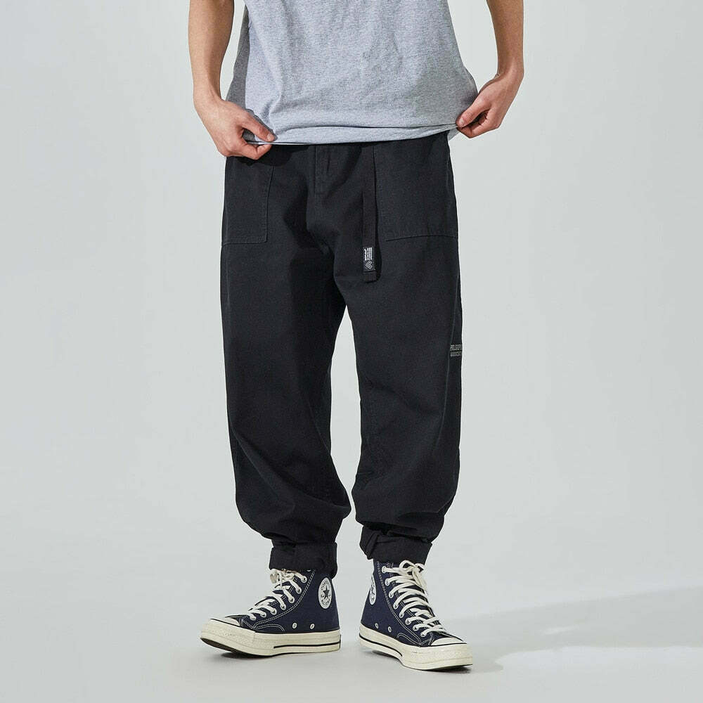 Y2K Aesthetic Cargo Skirt: Coquette Style Grunge Outfit with Loose Fit Skater Pants