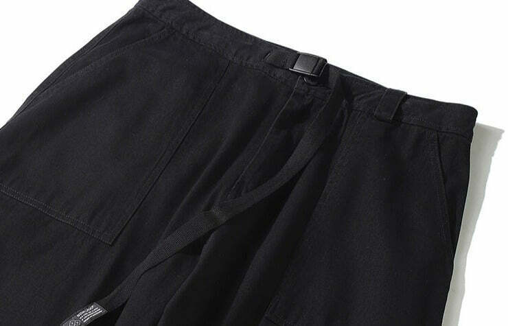 Y2K Aesthetic Cargo Skirt: Coquette Style Grunge Outfit with Loose Fit Skater Pants